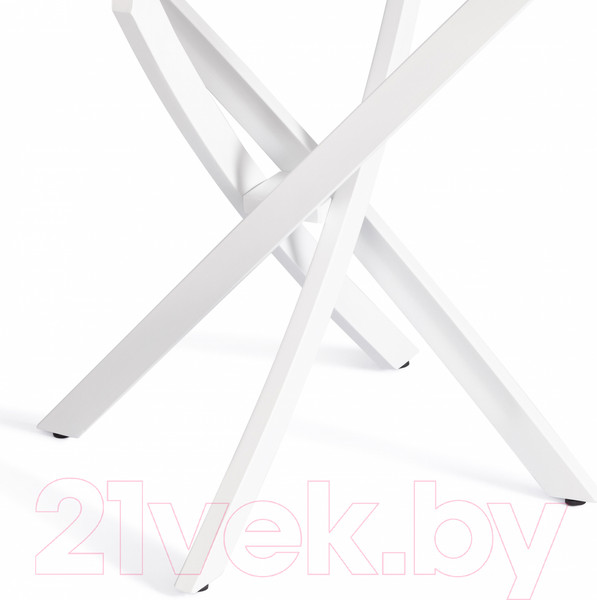 Изображение товара Обеденный стол Tetchair Manzana 80x80x75 (мрамор светлый/белый)