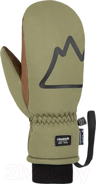 Изображение товара Варежки лыжные Reusch Carter R-TEX XT / 6302530-5499 (р-р 7, Mitten Burnt Olive/Dark Brown)