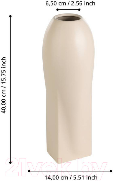 Изображение товара Ваза Eglo Shima 421016 (керамика, бежевый)