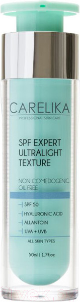 Изображение товара Крем для лица Carelika SPF Expert Ultralight Texture With SPF50 (50мл)