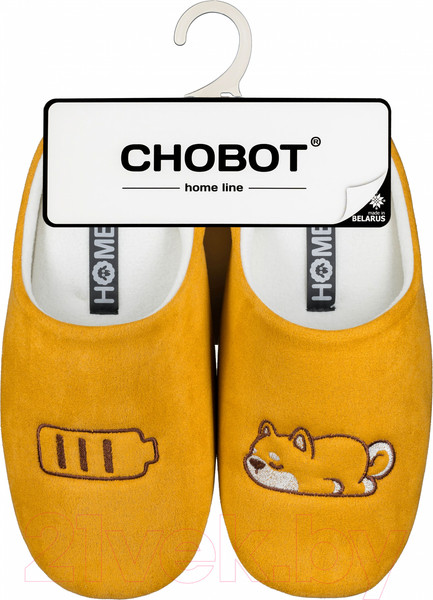 Изображение товара Тапочки домашние HOME Line 05-521 (р.35-36, Корги, горчичный)