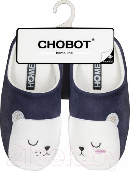 Изображение товара Тапочки домашние HOME Line 05-524 (р.37-38, Мишки, темно-синий)