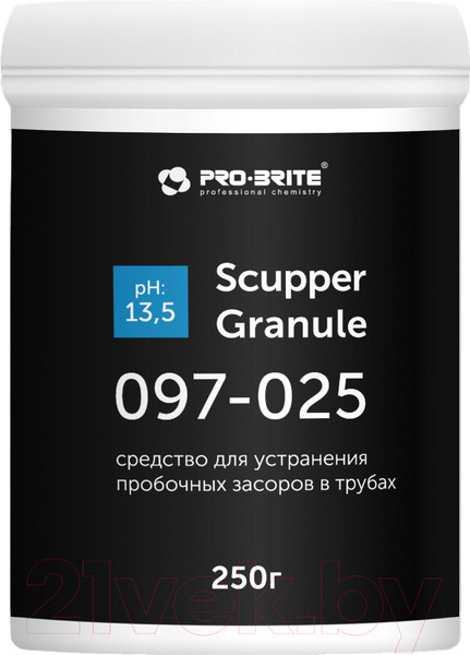 Изображение товара Средство для устранения засоров Pro-Brite Scupper Granule (250г)