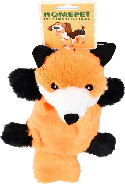 Изображение товара Игрушка для собак Homepet Лиса с пищалкой и шуршащим эффектом / 80569