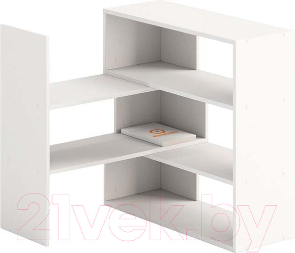 Изображение товара Стеллаж Домаклево Ларго 1 универсальный (белый)