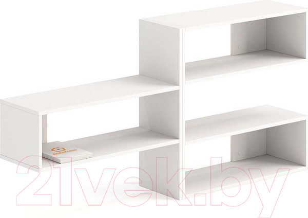 Изображение товара Стеллаж Домаклево Ларго 1 универсальный (белый)