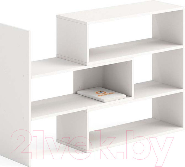 Изображение товара Стеллаж Домаклево Ларго 1 универсальный (белый)