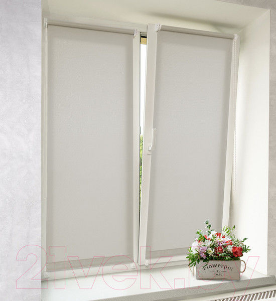 Изображение товара Рулонная штора Delfa Сантайм Уни СРШ-01 МД125 (48x170, серый)