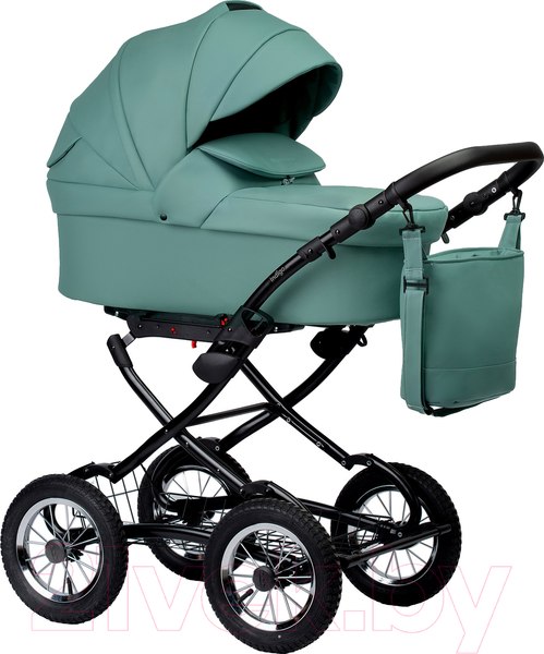 Изображение товара Детская универсальная коляска INDIGO Barbara Eco Classic 2 в 1 (Be 01, шалфей кожа)