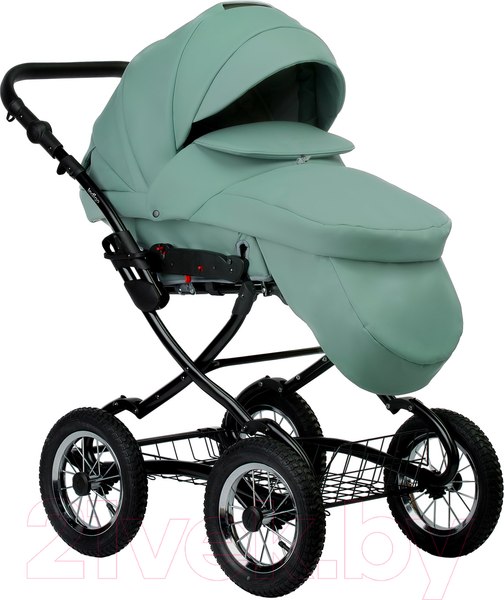 Изображение товара Детская универсальная коляска INDIGO Barbara Eco Classic 2 в 1 (Be 01, шалфей кожа)