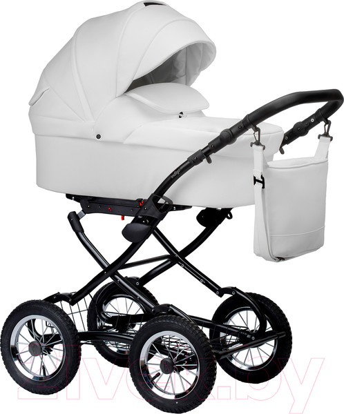 Изображение товара Детская универсальная коляска INDIGO Barbara Eco Classic 2 в 1 (Be 05, белая кожа)