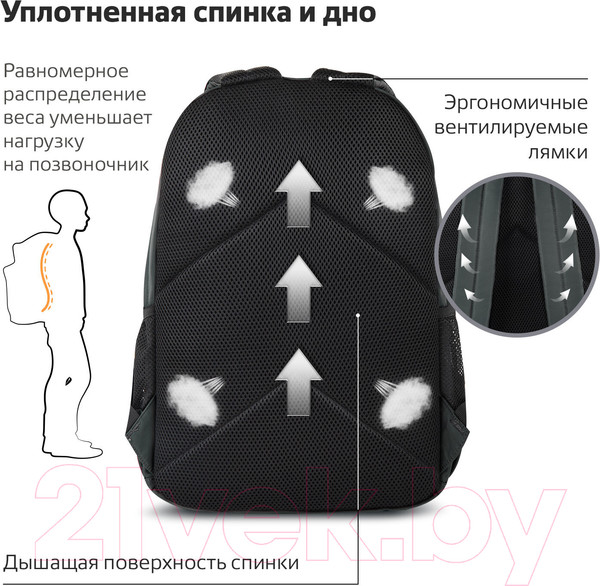 Изображение товара Рюкзак Brauberg Dynamic / 270802 (серый)