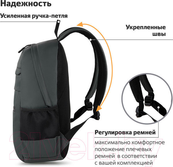 Изображение товара Рюкзак Brauberg Dynamic / 270802 (серый)