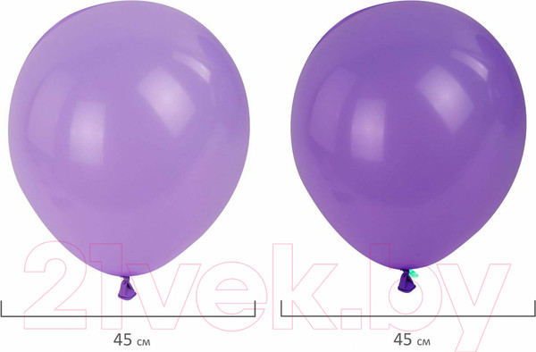 Изображение товара Набор воздушных шаров Brauberg Kids. Мечта / 591897 (100шт, сиреневый/белый/золото)