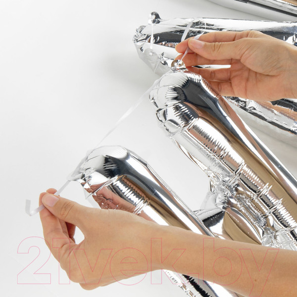 Изображение товара Набор воздушных шаров Brauberg Happy Birthday / 591898 (52шт, серебристый/золото/черный)