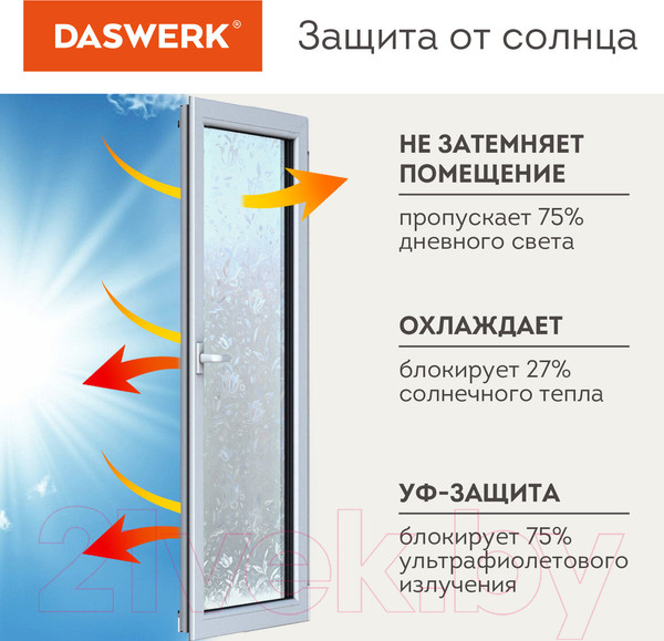 Изображение товара Пленка для окон Daswerk Флора / 608576