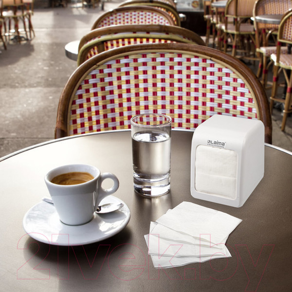 Изображение товара Бумажные салфетки Laima Premium 17x15.5см / 112509 (30x100шт, белый)