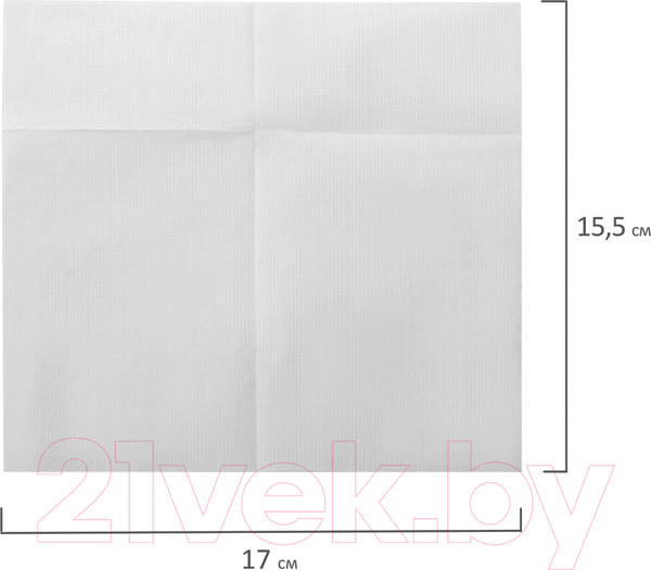 Изображение товара Бумажные салфетки Laima Premium 17x15.5см / 112509 (30x100шт, белый)