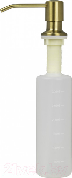 Изображение товара Мойка кухонная Arfeka Eco AR 50x50 + CL AR + DS AR (золото, с дозатором и коландером)