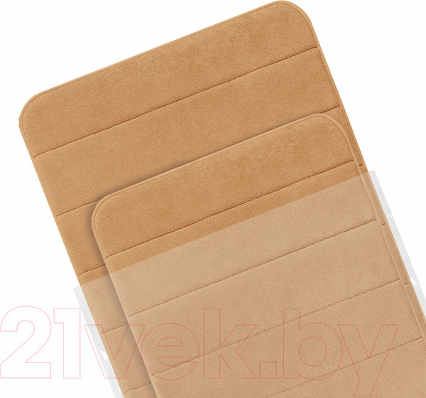 Изображение товара Набор ковриков для ванной и туалета Laima Home / 608447 (бежевый)