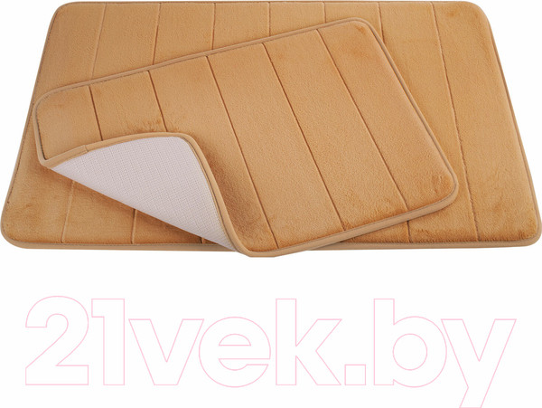 Изображение товара Набор ковриков для ванной и туалета Laima Home / 608447 (бежевый)