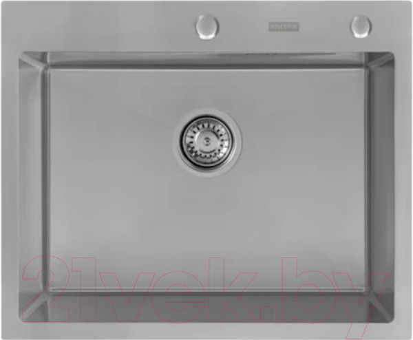 Изображение товара Мойка кухонная Arfeka Eco AR 60x50 + CL AR + DS AR (сатин, с дозатором и коландером)