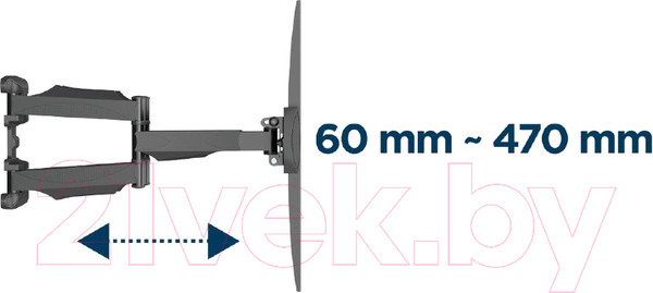 Изображение товара Кронштейн для телевизора Gembird WM-58ST-01