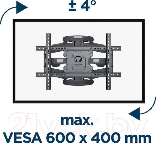 Изображение товара Кронштейн для телевизора Gembird WM-75ST-01