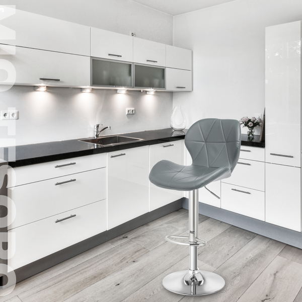 Изображение товара Стул барный Mio Tesoro Грация BS-035 (серый/хром)