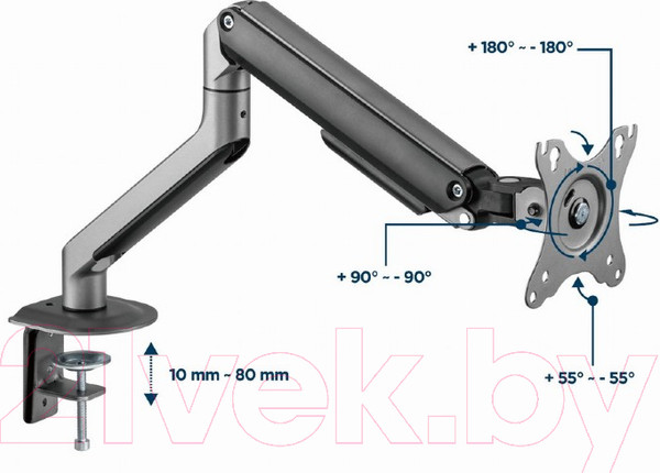 Изображение товара Кронштейн для монитора Gembird MA-DA1-05
