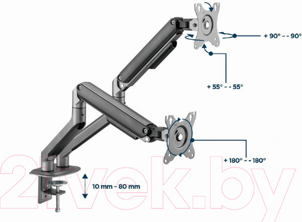 Изображение товара Кронштейн для монитора Gembird MA-DA2-05