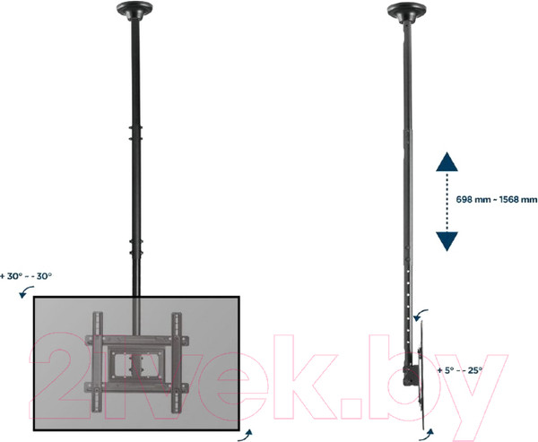 Изображение товара Кронштейн для телевизора Gembird CM-70ST-01