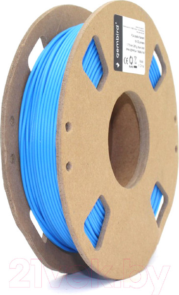 Изображение товара Пластик для 3D-печати Gembird PLA 3DP-PLA1.75GE-01-B (1.75мм, 200г, синий)