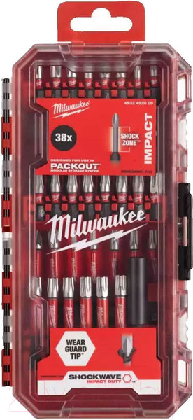 Изображение товара Набор бит Milwaukee Shockwave 4932492009