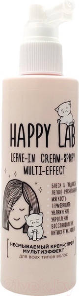 Изображение товара Спрей для волос Happy Lab Leave-in Cream-Spray Multi-Effect (200мл)