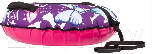 Изображение товара Тюбинг-ватрушка Snowstorm BZ-90 Butterfly / W112869 (90см, фиолетовый/розовый)