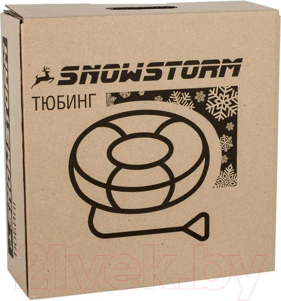 Изображение товара Тюбинг-ватрушка Snowstorm BZ-90 Cristmass / W112873 (90см, бирюзовый/черный)