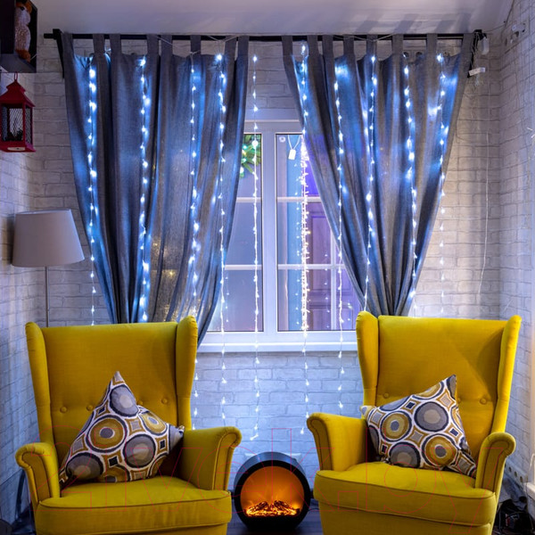 Изображение товара Световой занавес Neon-Night Дождь LED 235-005 (3x2м, белый)