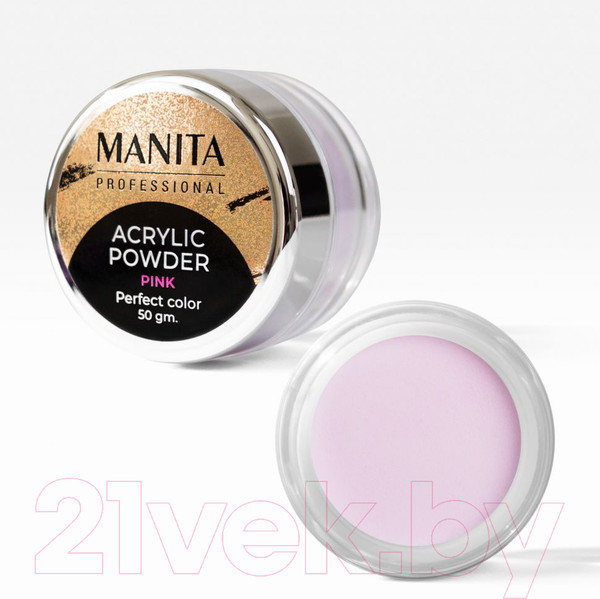 Изображение товара Акриловая пудра для ногтей Manita Professional Pink (50г)
