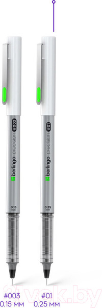 Изображение товара Набор капиллярных ручек Berlingo Precision / CK_50220 (2шт, черный)