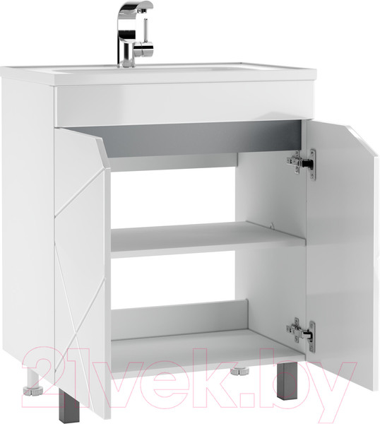 Изображение товара Тумба под умывальник Домино Absolute 70 Vector без ящика