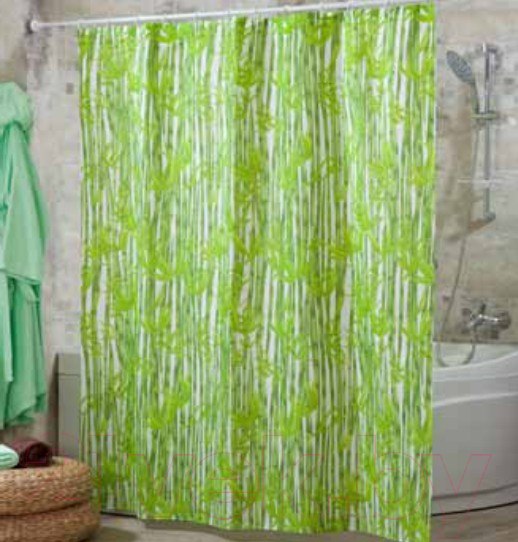 Изображение товара Шторка-занавеска для ванны Miranda Bamboos Green
