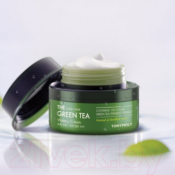 Изображение товара Крем для лица Tony Moly The Chok Chok Green Tea Watery Cream (60мл)