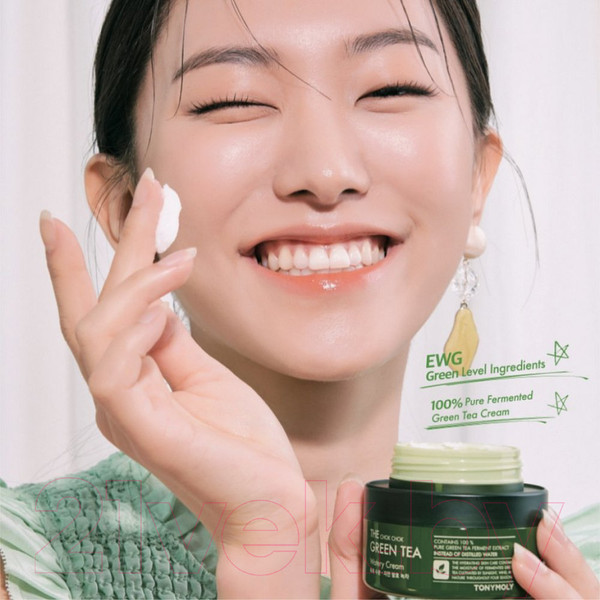 Изображение товара Крем для лица Tony Moly The Chok Chok Green Tea Watery Cream (60мл)