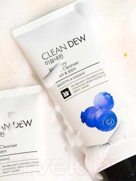 Изображение товара Пенка для умывания Tony Moly Clean Dew Blueberry Foam Cleanser (180мл)