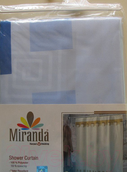 Изображение товара Шторка-занавеска для ванны Miranda Lykia Blue