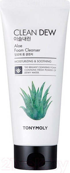 Изображение товара Пенка для умывания Tony Moly Clean Dew Aloe Foam Cleanser (180мл)