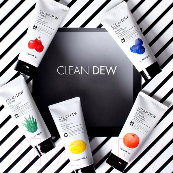 Изображение товара Пенка для умывания Tony Moly Clean Dew Aloe Foam Cleanser (180мл)