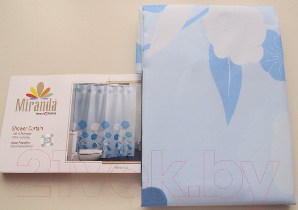 Изображение товара Шторка-занавеска для ванны Miranda Y Herbarium Blue