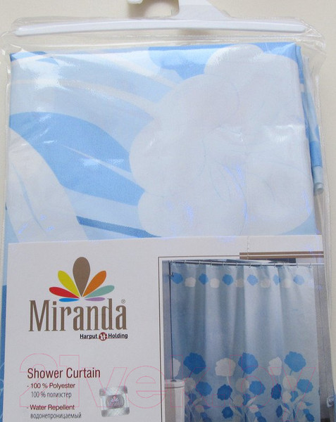 Изображение товара Шторка-занавеска для ванны Miranda Y Herbarium Blue